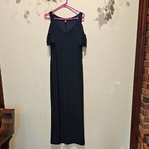 Blue Cold Shoulder Maxi Dress Size S